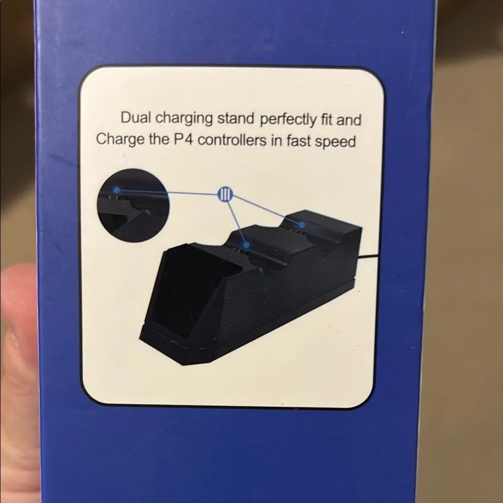 Black Controller Charging Stand for P4 Slim Pro